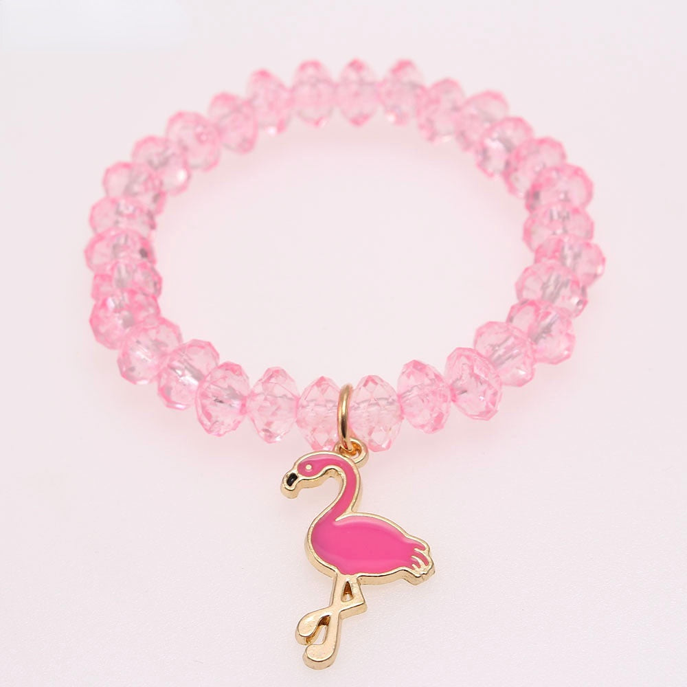 Wholesale Rainbow Cloud Oil Drip Acrylic Beaded Bracelet